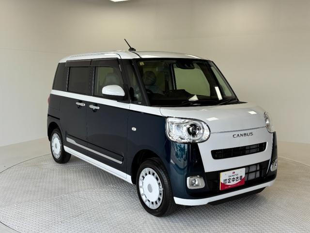 ムーヴキャンバスストライプスＧＣＤチューナー　シートヒーター　オートライト　オートエアコン　ＬＥＤヘッドランプ　ＬＥＤフォグランプ　４ＷＤ（長野県）の中古車