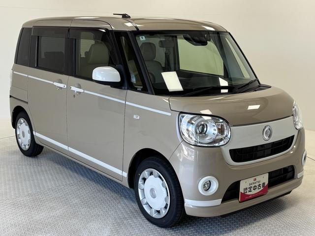 ムーヴキャンバスGホワイトアクセントリミテッド SAIIIカーナビ 全方位カメラ ドラレコ CVT シートヒーター 両側電動スライドドア オートライト オートエアコン LEDヘッドランプ LEDフォグランプ(長野県)の中古車