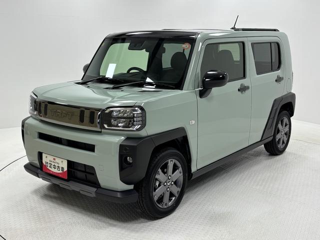 タフトＧターボ　ダーククロムベンチャーターボ　防錆塗装済み　オーディオレス　追従機能　ＵＳＢソケット　両側シートヒーター　ＬＥＤ　オートライト　スカイフィールドトップ　１５インチアルミホイール　電動格納ミラー　キーフリー　スマアシ（長野県）の中古車