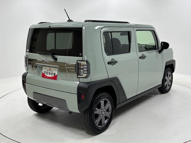 タフトＧターボ　ダーククロムベンチャーターボ　防錆塗装済み　オーディオレス　追従機能　ＵＳＢソケット　両側シートヒーター　ＬＥＤ　オートライト　スカイフィールドトップ　１５インチアルミホイール　電動格納ミラー　キーフリー　スマアシ（長野県）の中古車