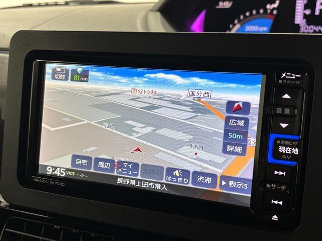 タントカスタムＲＳセレクションターボ　追従機能　ドラレコ　ＥＴＣ　純正ナビ　パノラマモニター　Ｂｌｕｅｔｏｏｔｈ　フルセグ　両側電動スライドドア　ミラクルオープンドア　両側シートヒーター　格納式テーブル　キーフリー　スマアシ（長野県）の中古車