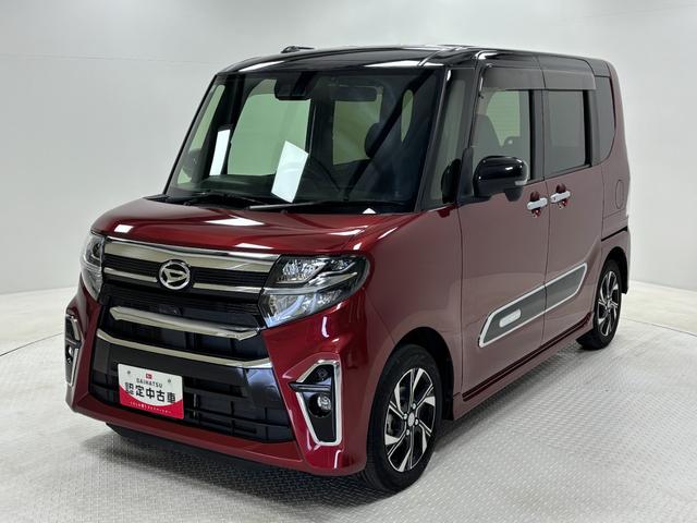 タントカスタムXドラレコ 7インチ純正ナビ パノラマモニター Bluetooth 地デジ USBソケット 両側電動スライドドア ミラクルオープンドア 両側シートヒーター 格納式テーブル LED キーフリー スマアシ(長野県)の中古車