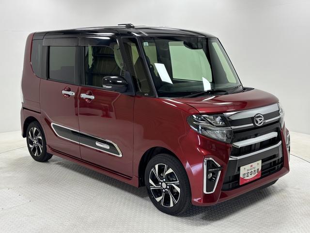 タントカスタムXドラレコ 7インチ純正ナビ パノラマモニター Bluetooth 地デジ USBソケット 両側電動スライドドア ミラクルオープンドア 両側シートヒーター 格納式テーブル LED キーフリー スマアシ(長野県)の中古車