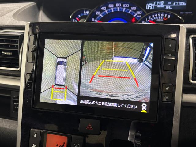 タントカスタムRS SAIIIターボ ドラレコ ナビ パノラマモニター Bluetooth フルセグ HDMI、USBソケット 両側電動スライドドア ミラクルオープンドア 片側シートヒーター フルフラット荷室 キーフリー スマアシ(長野県)の中古車