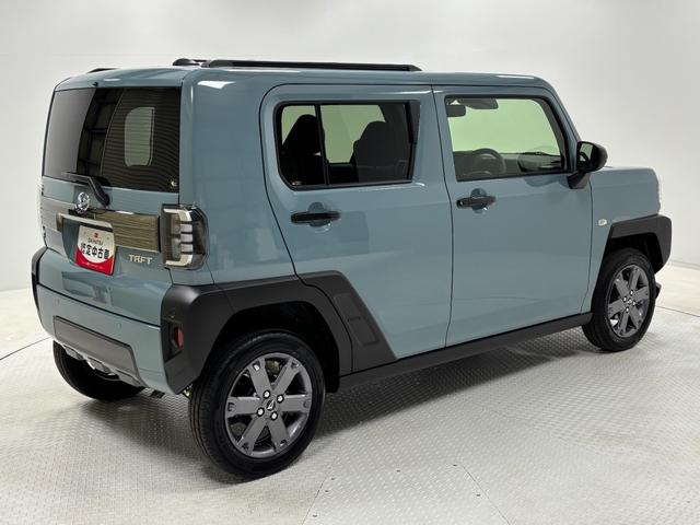 タフトＧターボ　ダーククロムベンチャーターボ　追従機能　オーディオレス　ＵＳＢソケット　スカイフィールトップ　電動パーキングブレーキ　ＬＥＤ　オートライト機能　１５インチアルミホイール　プッシュスタート　キーフリー　スマアシ（長野県）の中古車