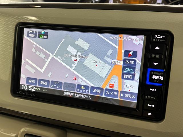 ムーヴキャンバスＧメイクアップリミテッド　ＳＡIIIドラレコ　純正ナビ　パノラマモニター　Ｂｌｕｅｔｏｏｔｈ　フルセグ　ハンズフリー通話　ＵＳＢソケット　両側電動スライドドア　片側シートヒーター　置きラクボックス　ＬＥＤ　オートライト　スマアシ（長野県）の中古車