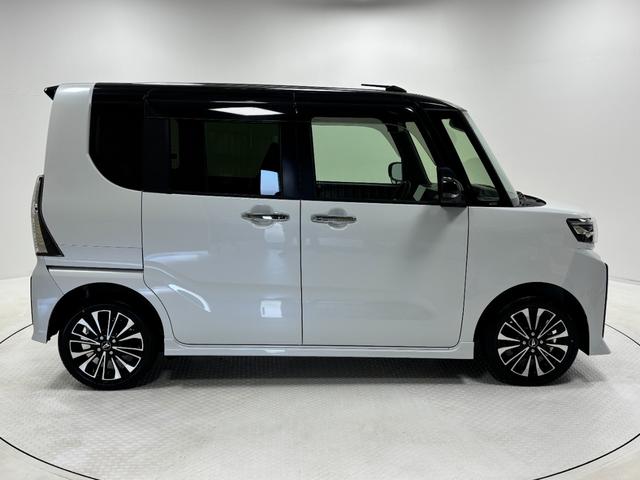 タントカスタムＲＳターボ　ＥＴＣ　純正ナビ　パノラマモニター　Ｂｌｕｅｔｏｏｔｈ　ハンズフリー　フルセグ　ＵＳＢソケット　両側電動スライドドア　ミラクルオープンドア　両側シートヒーター　格納式テーブル　ＬＥＤ　スマアシ（長野県）の中古車