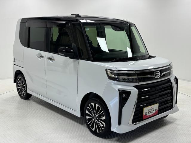 タントカスタムＲＳターボ　ＥＴＣ　純正ナビ　パノラマモニター　Ｂｌｕｅｔｏｏｔｈ　ハンズフリー　フルセグ　ＵＳＢソケット　両側電動スライドドア　ミラクルオープンドア　両側シートヒーター　格納式テーブル　ＬＥＤ　スマアシ（長野県）の中古車