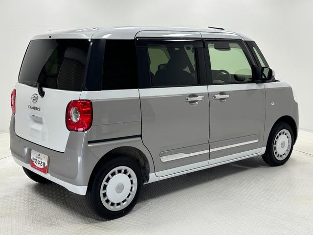 ムーヴキャンバスストライプスＧＣＤチューナー　両側電動スライドドア　両側シートヒーター　ホッとカップホルダー　置きラクボックス　電動格納ミラー　電動パーキングブレーキ　ＬＥＤヘッドランプ　オートライト機能　キーフリー　スマアシ（長野県）の中古車