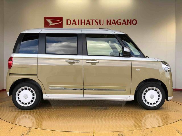 ムーヴキャンバスストライプスＧ２ＷＤ　両側電動スライドドア　オートライト　衝突被害軽減システム　横滑り防止機能　プッシュスタート　スマートキー　オートエアコン　電動格納ドアミラー　アイドリングストップ　ＡＢＳ（長野県）の中古車