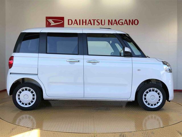 ムーヴキャンバスセオリーＸ４ＷＤ　両側電動スライドドア　オートライト　衝突被害軽減システム　横滑り防止機能　シートヒーター　プッシュスタート　スマートキー　オートエアコン　電動格納ドアミラー　アイドリングストップ　ＡＢＳ（長野県）の中古車