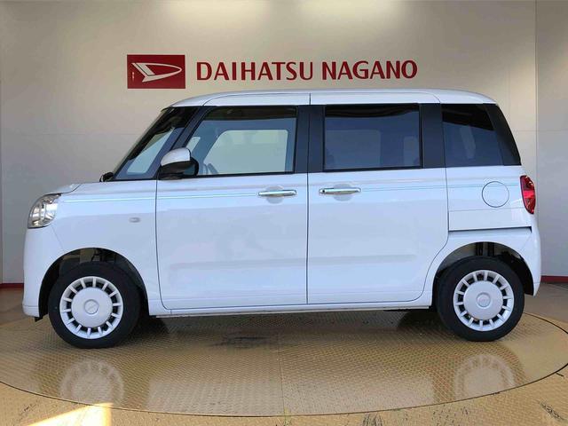 ムーヴキャンバスセオリーＸ４ＷＤ　両側電動スライドドア　オートライト　衝突被害軽減システム　横滑り防止機能　シートヒーター　プッシュスタート　スマートキー　オートエアコン　電動格納ドアミラー　アイドリングストップ　ＡＢＳ（長野県）の中古車