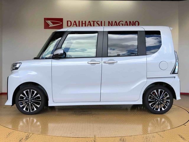 タントカスタムＲＳ２ＷＤ　ターボ　シートヒーター　両側電動スライドドア　アイドリングストップ　プッシュスタート　スマートキー　衝突被害軽減システム　横滑り防止機能　オートライト　オートエアコン　ＡＢＳ（長野県）の中古車