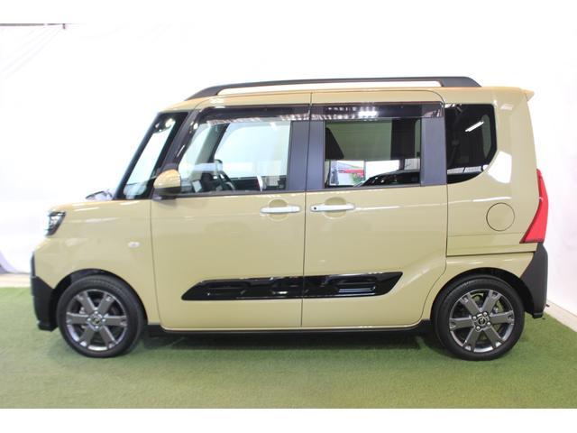 タントファンクロスターボ認定中古車　ＣＶＴ　９インチディスプレイオーディオ　ＥＴＣ　ドライブレコーダー　バックモニター　シートヒーター　スマートアシスト　両側パワースライドドア　キーフリーシステム　電動格納ミラー（香川県）の中古車