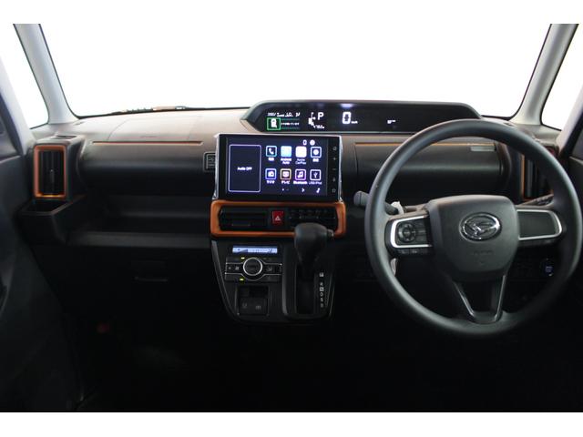 タントファンクロス認定中古車　ＣＶＴ　９インチディスプレイオーディオ　バックモニター　キーフリーシステム　シートヒーター　両側パワースライドドア　ステアリングスイッチ　オートエアコン　オートライト　ＬＥＤヘッドライト（香川県）の中古車