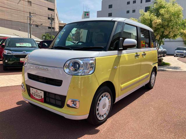ムーヴキャンバスストライプスＧターボプッシュスタート　両側電動スライドドア　オーディオレス　パワステ　パワーウインドウ　エアバック　キーフリー　ベンチシート　左右シートヒーター　フォグランプ　ターボ　アダクティブクルーズコントロール（愛媛県）の中古車