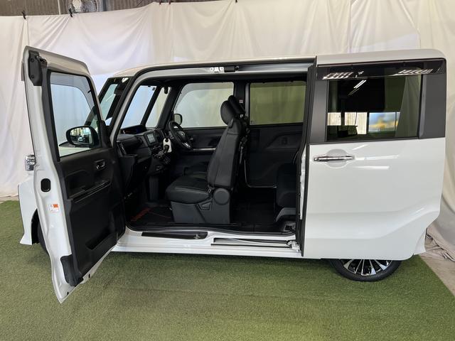 タント 中古車 カスタムＲＳナビ　ＴＶ　Ｂｌｕｅｔｏｏｔｈ　ＥＴＣ　バックカメラ　キーフリー　シートヒーター　ステアリングスイッチ　サンシェード　シートテーブル　両側パワースライドドア　ピラーレス　認定中古車　ＣＶＴ
