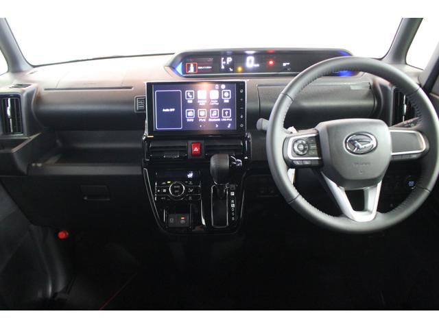 タントカスタムＲＳ認定中古車　ＣＶＴ　９インチディスプレイオーディオ　バックカメラ　キーフリーシステム　シートヒーター　両側パワースライドドア　助手席側ピラーレス　オートライト　ＬＥＤヘッドライト　オートエアコン（香川県）の中古車