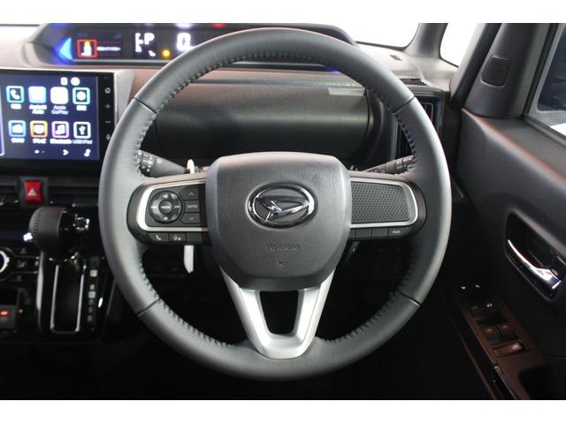 タントカスタムＲＳ認定中古車　ＣＶＴ　９インチディスプレイオーディオ　バックカメラ　キーフリーシステム　シートヒーター　両側パワースライドドア　助手席側ピラーレス　オートライト　ＬＥＤヘッドライト　オートエアコン（香川県）の中古車