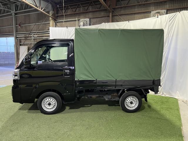 ハイゼットトラックエクストラキーフリーシステム　電動格納ミラー　オートライト　マニュアルエアコン　アイドリングストップ　取説・保証書付き　認定中古車　ＣＶＴ　４ＷＤ　６６０（香川県）の中古車