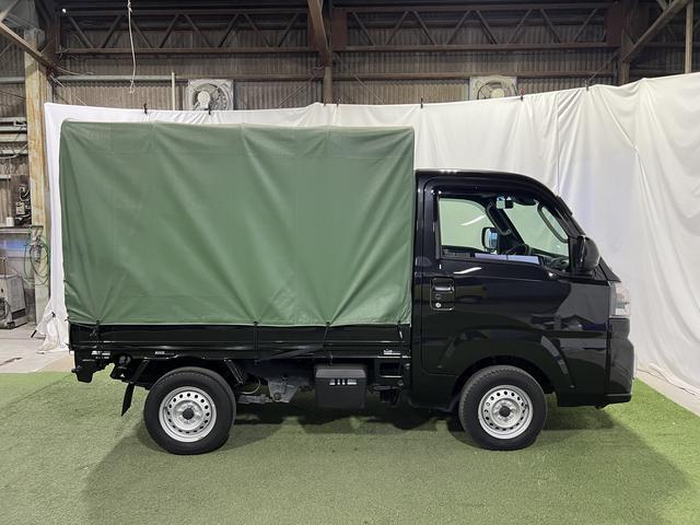 ハイゼットトラックエクストラキーフリーシステム　電動格納ミラー　オートライト　マニュアルエアコン　アイドリングストップ　取説・保証書付き　認定中古車　ＣＶＴ　４ＷＤ　６６０（香川県）の中古車
