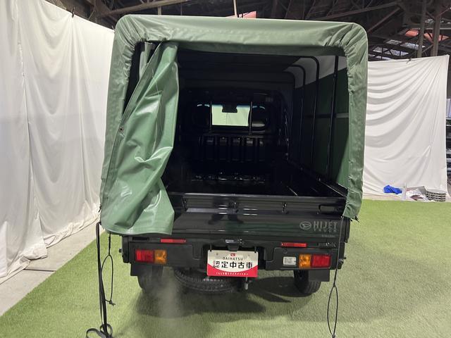ハイゼットトラックエクストラキーフリーシステム　電動格納ミラー　オートライト　マニュアルエアコン　アイドリングストップ　取説・保証書付き　認定中古車　ＣＶＴ　４ＷＤ　６６０（香川県）の中古車
