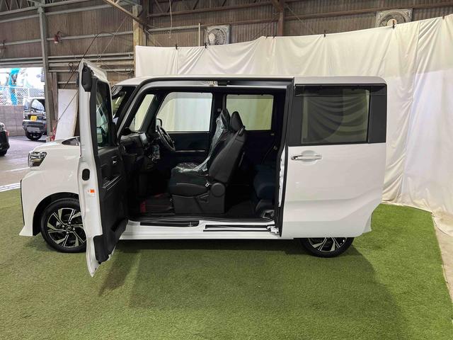 タントカスタムX9インチディスプレイオーディオ TV バックカメラ LEDヘッドライト キーフリー ステアリングスイッチ オートエアコン サンシェード シートテーブル 両側パワースライドドア 認定中古車 CVT(香川県)の中古車