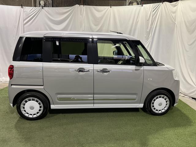 ムーヴキャンバスストライプスＧターボ純正ナビ　ＴＶ　バックカメラ　キーフリー　ステアリングスイッチ　クルコン　シートヒーター　ホッとカップホルダー　両側パワースライドドア　認定中古車　ＣＶＴ　６６０（香川県）の中古車