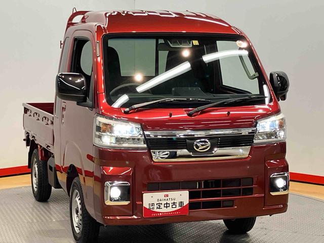 ハイゼットトラックジャンボエクストラキーフリー　荷台作業灯　ＬＥＤヘッドライト　オートライト　オートハイビーム　デフロック　衝突被害軽減システム　クリアランスソナー（高知県）の中古車