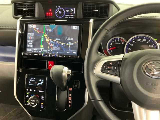 トールカスタムＧ　ターボ　ＳＡII９インチナビ　Ｂｌｕｅｔｏｏｔｈ接続　全周囲カメラ　ＥＴＣ車載器　ドライブレコーダー　ＬＥＤヘッドライト　オートライト　電動スライドドア　キーフリー　衝突被害軽減システム（高知県）の中古車