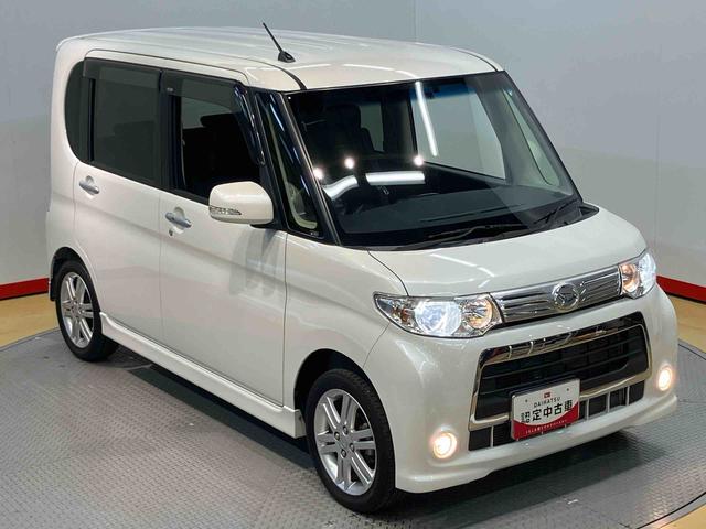 タントカスタムＲＳ７インチナビ　Ｂｌｕｅｔｏｏｔｈ接続　ＥＴＣ車載器　キーフリー　電動スライドドア（高知県）の中古車