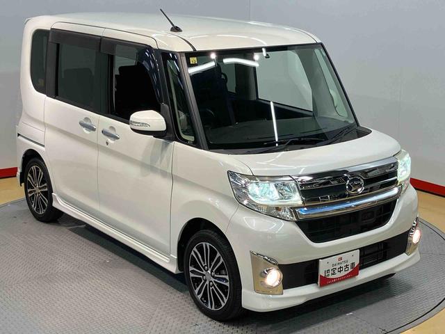 タントカスタムＲＳ　ＳＡ７インチナビ　ＵＳＢ入力端子　Ｂｌｕｅｔｏｏｔｈ接続　バックカメラ　ＥＴＣ車載器　電動スライドドア　オートライト　ＬＥＤヘッドライト（高知県）の中古車