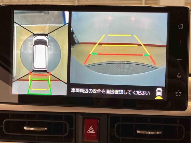 ムーヴキャンバスストライプスＧターボディスプレイオーディオ　前席シートヒーター　全方位カメラ　ＵＳＢ入力端子　Ｂｌｕｅｔｏｏｔｈ接続　ＨＤＭＩ入力端子　キーフリー　駐車支援システム　衝突被害軽減システム　左右電動スライドドア（高知県）の中古車