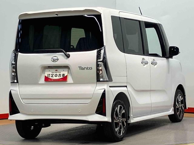 タントカスタムＸ　ｅｃｏ　ＩＤＬＥ非装着車後方カメラ　キーフリー　前席シートヒーター　衝突被害軽減システム　左右電動スライドドア　クリアランスソナー　ＬＥＤヘッドライト　オートライト　オートハイビーム（高知県）の中古車
