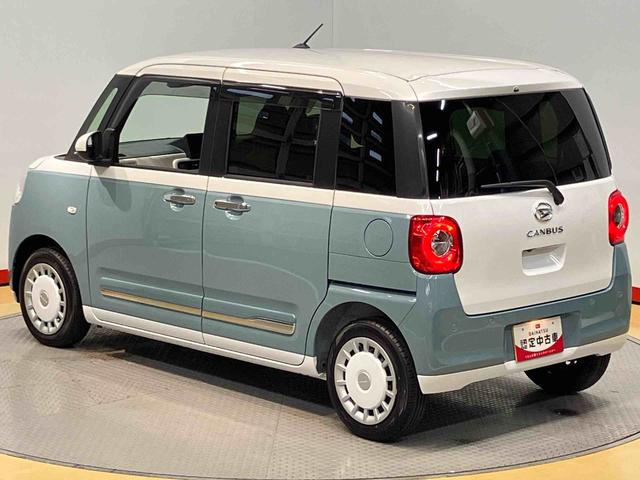 ムーヴキャンバスストライプスＧターボ　ｅｃｏ　ＩＤＬＥ非装着車後方カメラ　キーフリー　前席シートヒーター　衝突被害軽減システム　左右電動スライドドア　クリアランスソナー　ＬＥＤヘッドライト　オートハイビーム　オートライト（高知県）の中古車