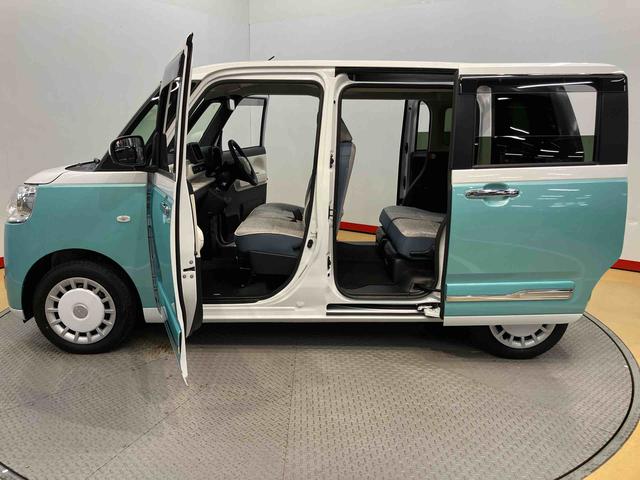 ムーヴキャンバスストライプスＧ後方カメラ　前席シートヒーター　キーフリー　衝突被害軽減システム　左右電動スライドドア　クリアランスソナー　ＬＥＤヘッドライト　オートライト　オートハイビーム（高知県）の中古車