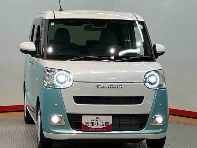 ムーヴキャンバスストライプスＧ後方カメラ　前席シートヒーター　キーフリー　衝突被害軽減システム　左右電動スライドドア　クリアランスソナー　ＬＥＤヘッドライト　オートライト　オートハイビーム（高知県）の中古車