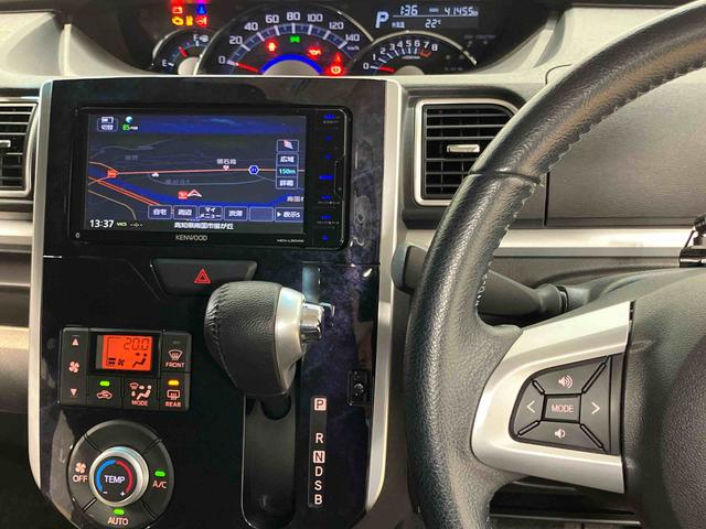タントカスタムＲＳ　トップエディションＳＡIII７インチナビ　後方カメラ　ＵＳＢ入力端子　Ｂｌｕｅｔｏｏｔｈ接続　ＥＴＣ　キーフリー　運転席シートヒーター　衝突被害軽減システム　左右電動スライドドア　ＬＥＤヘッドライト　オートライト（高知県）の中古車