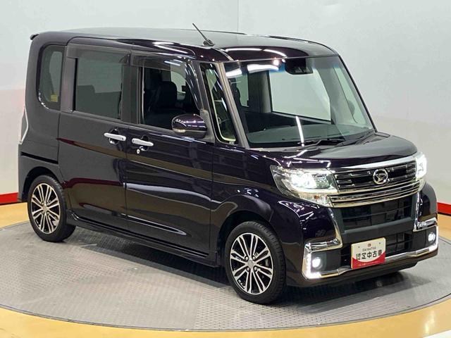 タントカスタムＲＳ　トップエディションＳＡIII７インチナビ　後方カメラ　ＵＳＢ入力端子　Ｂｌｕｅｔｏｏｔｈ接続　ＥＴＣ　キーフリー　運転席シートヒーター　衝突被害軽減システム　左右電動スライドドア　ＬＥＤヘッドライト　オートライト（高知県）の中古車