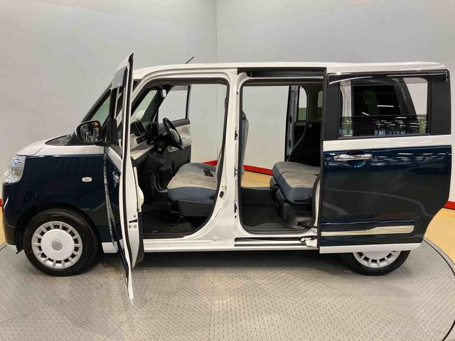 ムーヴキャンバスストライプスＧ後方カメラ　前席シートヒーター　キーフリー　衝突被害軽減システム　左右電動スライドドア　クリアランスソナー　ＬＥＤヘッドライト　オートライト　オートハイビーム（高知県）の中古車