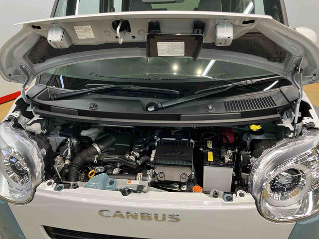 ムーヴキャンバスストライプスＧターボ全方位カメラ　前席シートヒーター　衝突被害軽減システム　左右電動スライドドア　クリアランスソナー　ＬＥＤヘッドライト　オートライト　オートハイビーム　キーフリー（高知県）の中古車