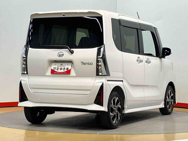 タントカスタムＸ　ｅｃｏＩＤＬＥ非装着車後方カメラ　シートヒーター　キーフリー　衝突被害軽減システム　左右電動スライドドア　ＬＥＤヘッドライト　オートハイビーム　オートライト　クリアランスソナー（高知県）の中古車