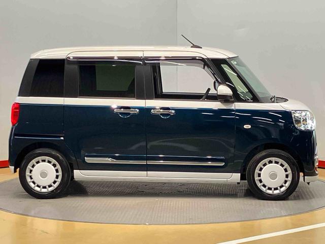 ムーヴキャンバスストライプスＧ後方カメラ　前席シートヒーター　キーフリー　衝突被害軽減システム　左右電動スライドドア　クリアランスソナー　ＬＥＤヘッドライト　オートライト　オートハイビーム（高知県）の中古車