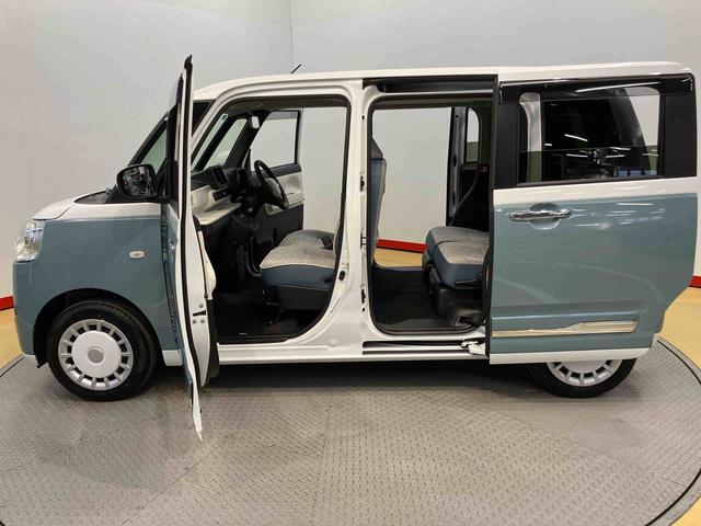 ムーヴキャンバスストライプスＧ後方カメラ　前席シートヒーター　キーフリー　衝突被害軽減システム　左右電動スライドドア　クリアランスソナー　ＬＥＤヘッドライト　オートライト　オートハイビーム（高知県）の中古車