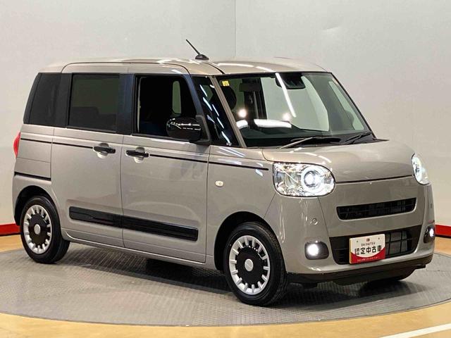 ムーヴキャンバスセオリーＧターボ　ｅｃｏ　ＩＤＬＥ非装着車後方カメラ　前席シートヒーター　キーフリー　衝突被害軽減システム　左右電動スライドドア　クリアランスソナー　ＬＥＤヘッドライト　オートライト　オートハイビーム（高知県）の中古車