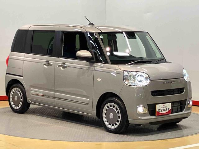 ムーヴキャンバスセオリーＧ全方位カメラ　前席シートヒーター　キーフリー　衝突被害軽減システム　左右電動スライドドア　クリアランスソナー　ＬＥＤヘッドライト　オートライト　オートハイビーム（高知県）の中古車