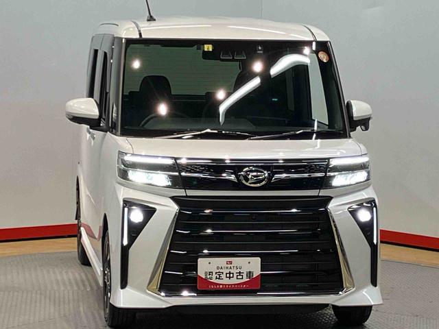 タントカスタムＸ７インチナビ　ドラレコ　全方位カメラ　ＵＳＢ入力端子　Ｂｌｕｅｔｏｏｔｈ接続　ＨＤＭＩ入力端子　ＥＴＣ　前席シートヒーター　キーフリー　衝突被害軽減システム　左右電動スライドドア　クリアランスソナー（高知県）の中古車