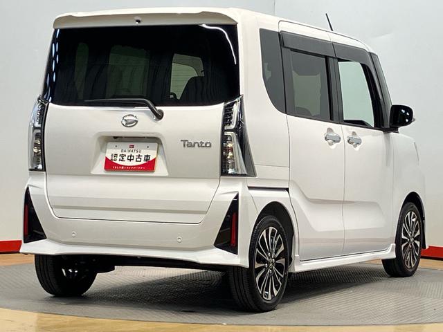 タントカスタムＲＳ後方カメラ　前席シートヒーター　キーフリー　衝突被害軽減システム　左右電動スライドドア　クリアランスソナー　ＬＥＤヘッドライト　オートライト　オートハイビーム（高知県）の中古車