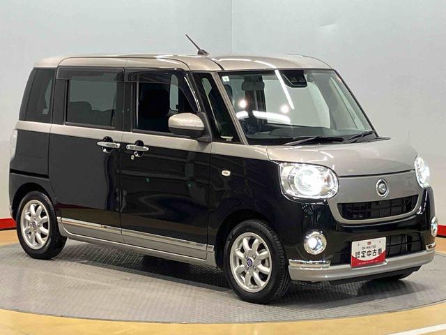 ムーヴキャンバスＧブラックインテリアＶＳ　ＳＡIII８インチナビ　ドラレコ　全方位カメラ　ＵＳＢ入力端子　Ｂｌｕｅｔｏｏｔｈ接続　ＨＤＭＩ入力端子　運転席シートヒーター　キーフリー　衝突被害軽減システム　左右電動スライドドア　ＬＥＤヘッドライト（高知県）の中古車