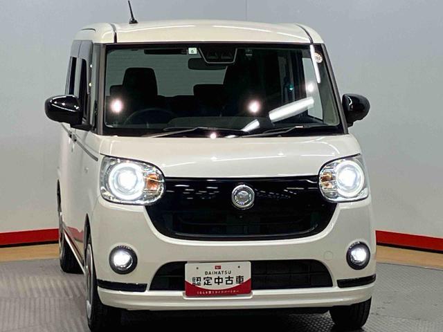 ムーヴキャンバスＧブラックアクセントＶＳ　ＳＡIII８インチナビ　ドラレコ　全方位カメラ　ＵＳＢ入力端子　Ｂｌｕｅｔｏｏｔｈ接続　ＨＤＭＩ入力端子　ＥＴＣ　運転席シートヒーター　キーフリー　衝突被害軽減システム　左右電動スライドドア　ＬＥＤヘッドライト（高知県）の中古車